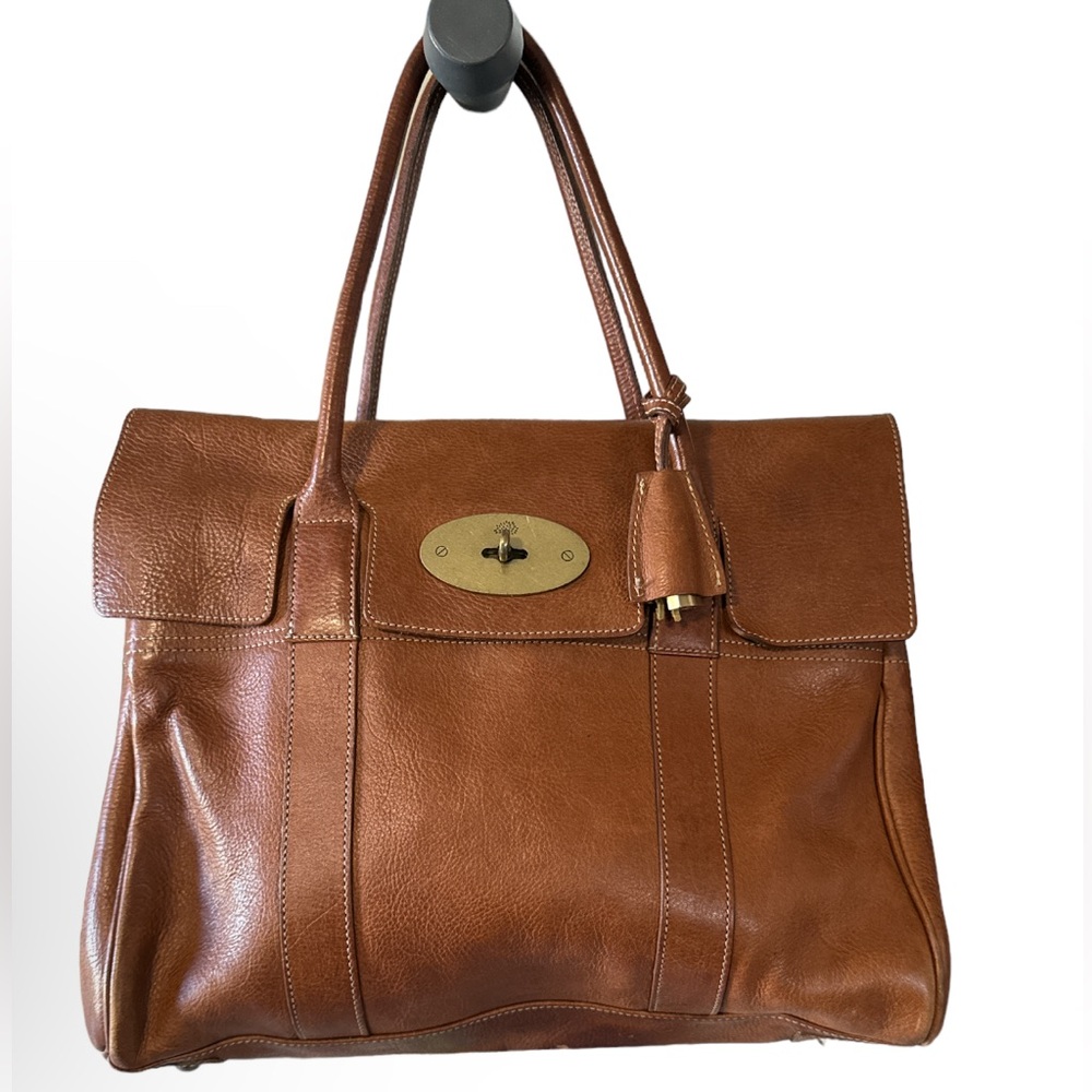 Mulberry Bayswater Natural Leather Large Shoulder Handbag